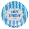 Set 6 Farfurii Happy Birthday Albastre
