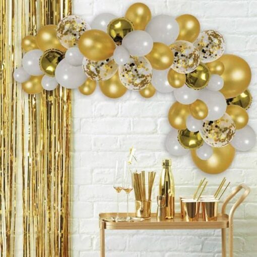 ACC1-7 Perdea Decorativa Petrecere Gold 100x200 cm. - imagine 2