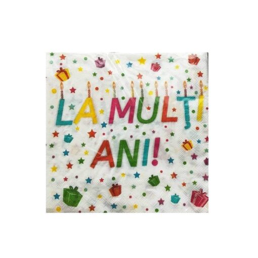 ACC12 Set 20 servetele petrecere La Multi Ani