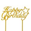 ACC19 Decoratiune Tort Happy Birthday Gold