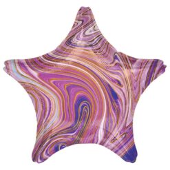 BL266-11 Balon Folie Stea Mov Marble