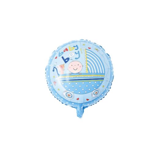 BL200 Balon Folie Baby Boy 45 cm - imagine 2