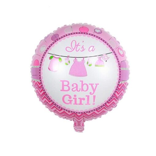 BL206 Balon Folie It's Baby Girl 45 cm - imagine 2