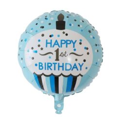 BL219 BALON FOLIE HAPPY 1ST BIRTHDAY 45 CM