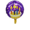 BL220 Balon Folie Tort Happy Birthday 45 cm - imagine 2