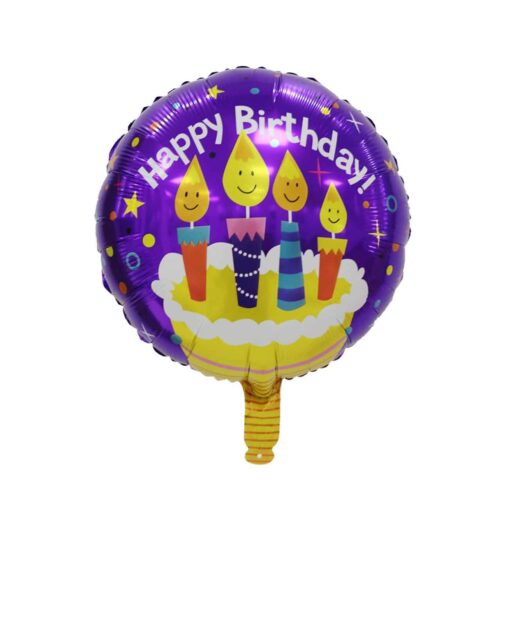 BL220 Balon Folie Tort Happy Birthday 45 cm - imagine 2