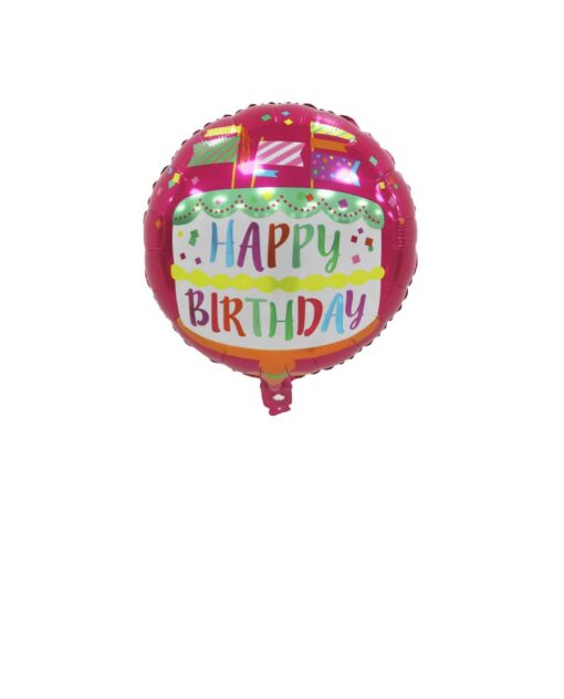BL222 Balon Folie Tort Happy Birthday 45 cm - imagine 2
