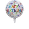BL224 Balon Folie Happy Birthday Multiple Mesaje - imagine 2