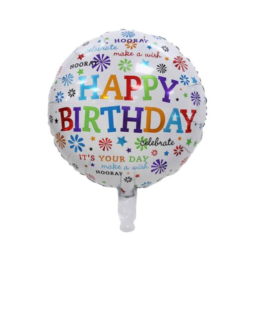BL224 Balon Folie Happy Birthday Multiple Mesaje - imagine 2