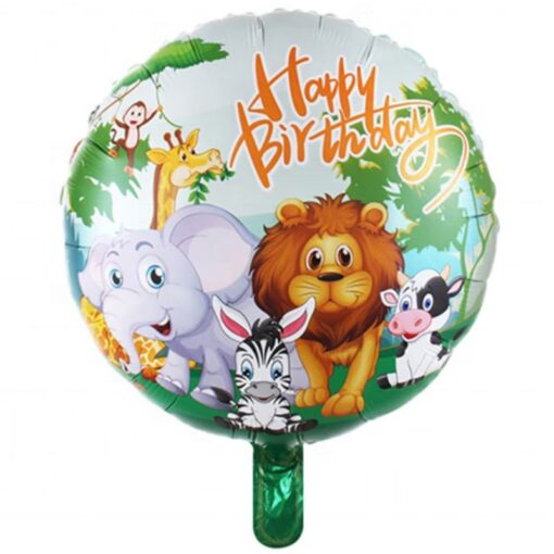 BL231 Balon Animalute Jungla Happy Birthday