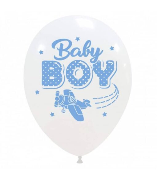 BLS100 Set 10 Baloane Premium Baby Boy Aviator - imagine 2