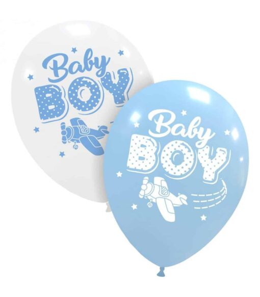BLS100 Set 10 Baloane Premium Baby Boy Aviator