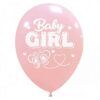 BLS101 Set 10 Baloane Premium Baby Girl Fluturas - imagine 2