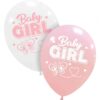 Set 10 Baloane Premium Baby Girl Fluturas