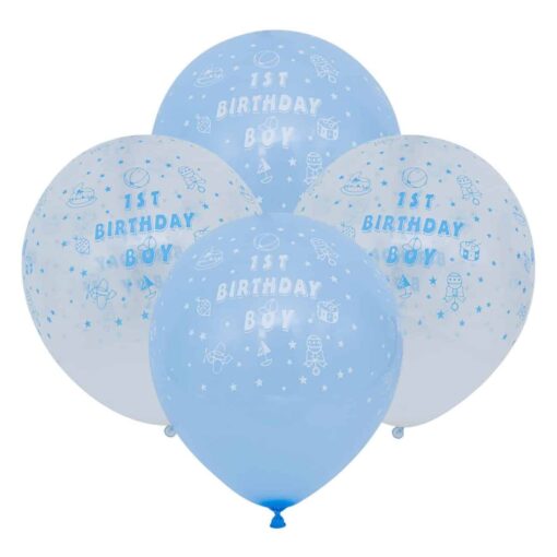 BLS110 Set 10 Baloane 1st Birthday Boy