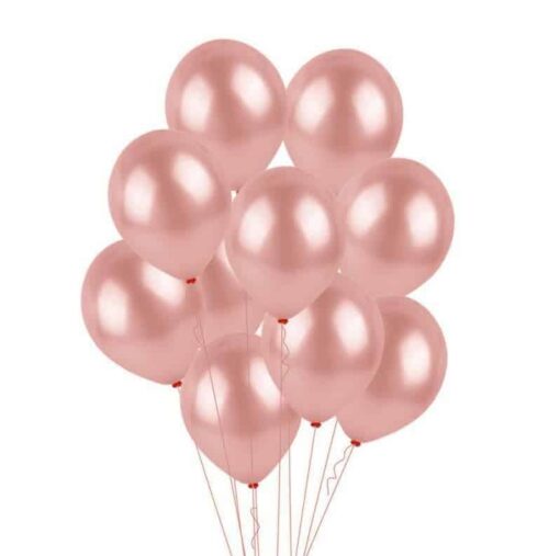 BLS122 Set 10 Baloane Party Rose Gold