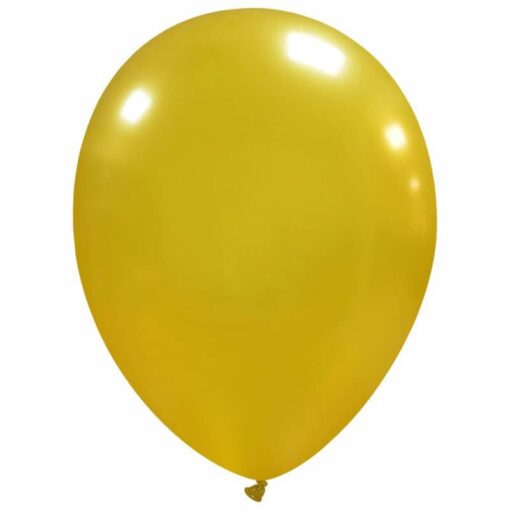 BLS129 Set 10 Baloane Party Gold Metalizat - imagine 2