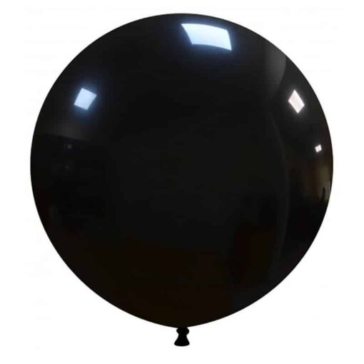 BLS142-1 Set 10 Baloane Jumbo Negre 48 cm