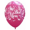 BLS49 Set 10 Baloane Best Mom Cu Fluturasi - imagine 2