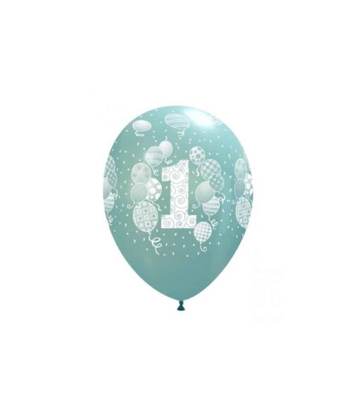 BLS50 Set 10 Baloane Cifra 1 Bleu