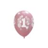 BLS51 Set 10 Baloane Cifra 1 Roz