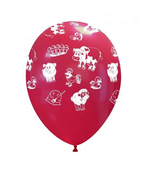 BLS82 Set 10 Baloane Animalute De Ferma Multicolore