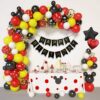 BNR1 Banner Happy Birthday Negru