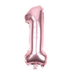 CFR1-1 Balon Cifra 1 Rose Gold 100 cm