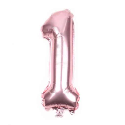 CFR1-1 Balon Cifra 1 Rose Gold 100 cm