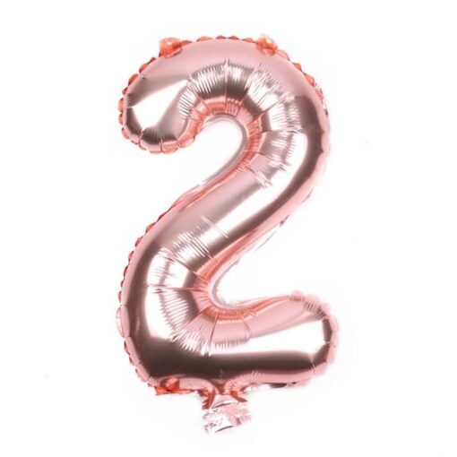 CFR1-2 Balon Cifra 2 Rose Gold 100 cm