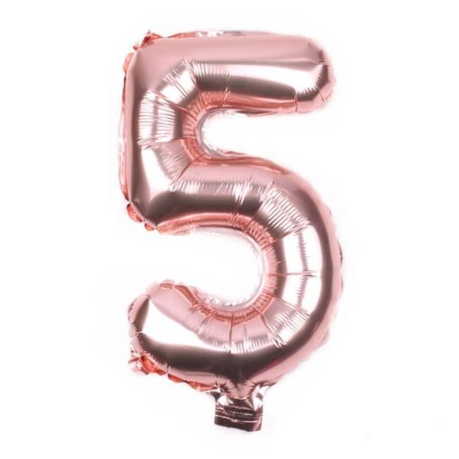 CFR1-5 Balon Cifra 5 Rose Gold 100 cm
