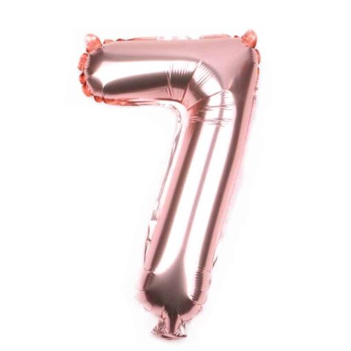 CFR1-7 Balon Cifra 7 Rose Gold 100 cm