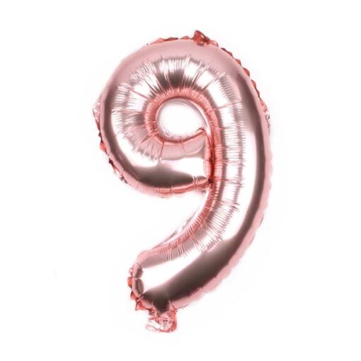 CFR1-9 Balon Cifra 9 Rose Gold 100 cm