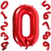 CFR12-0 Balon Cifra 0 Rosu