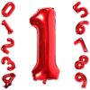 CFR12-1 Balon Cifra 1 Rosu