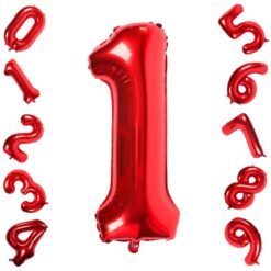 CFR12-1 Balon Cifra 1 Rosu