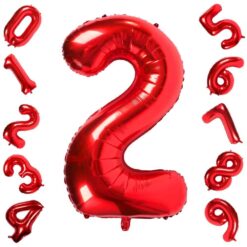 CFR12-2 Balon Cifra 2 Rosu