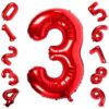 CFR12-3 Balon Cifra 3 Rosu