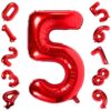 CFR12-5 Balon Cifra 5 Rosu