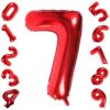 CFR12-7 Balon Cifra 7 Rosu