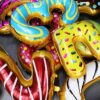 CFR17-1 Balon Cifra 1 Donut 100 cm - imagine 2