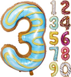 CFR17-3 Balon Cifra 3 Donut 100 cm