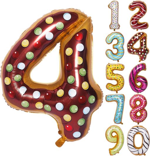 CFR17-4 Balon Cifra 4 Donut 100 cm