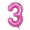 CFR7-3 Balon Cifra 3 Roz