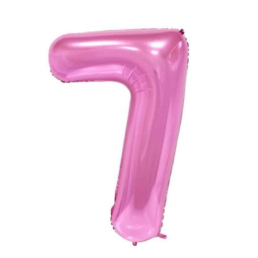 CFR7-7 Balon Cifra 7 Roz