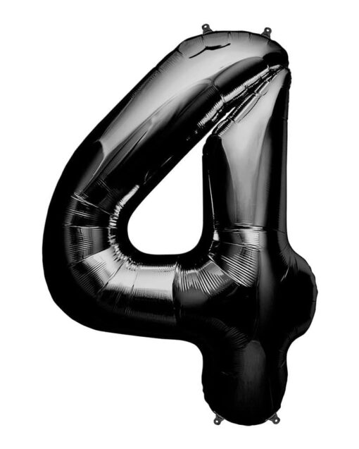 CFR9-4 Balon Cifra 4 Negru