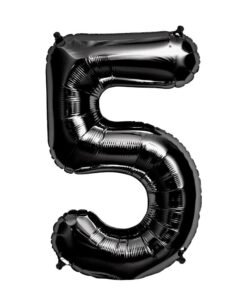 CFR9-5 Balon Cifra 5 Negru