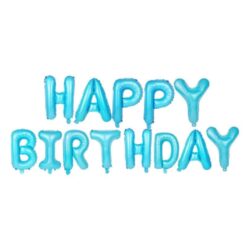 HB11 Set Litere Albastre Happy Birthday