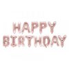 HB3 Set Litere Rose Gold Happy Birthday