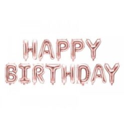 HB3 Set Litere Rose Gold Happy Birthday